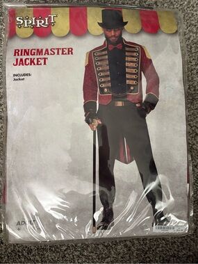 New Ringmaster jacket and hat. Jacket size xl